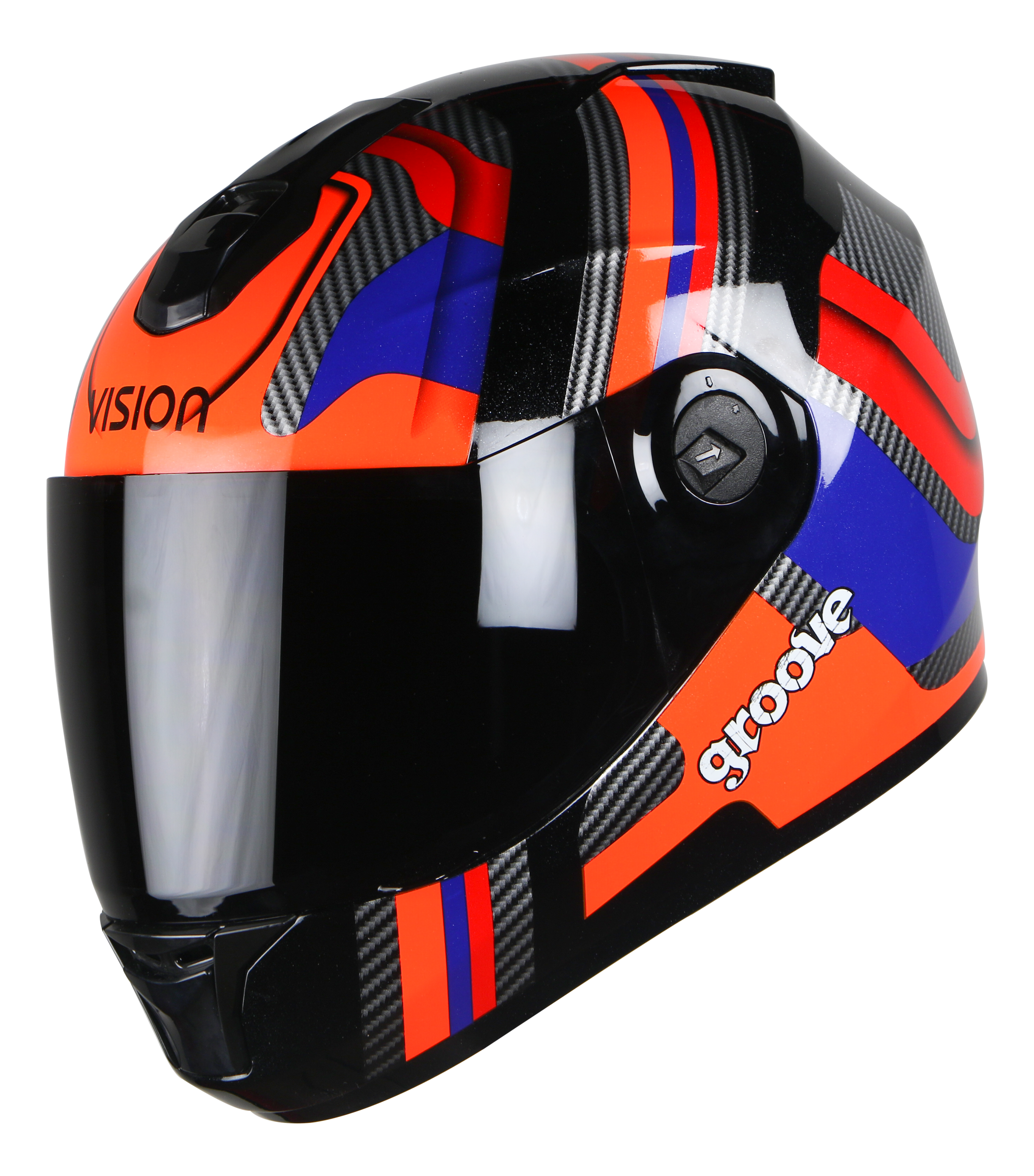 SBH-11 Vision Groove Glossy Black With Orange